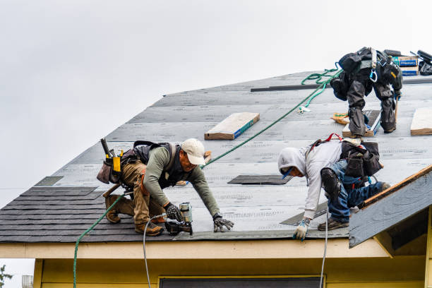 Professional Roofing technician working in Quinebaug, CT